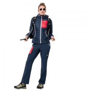 Kurtka wiatroszczelna Damskie Jack Wolfskin Routeburn Ciemny Indygo | XI9872461