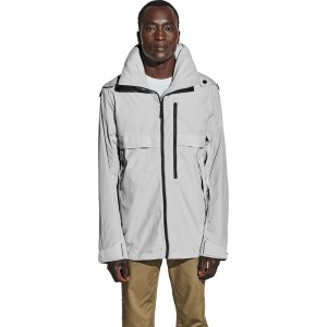 Kurtka wiatroszczelna Męskie Jack Wolfskin Luxor Szare | FZ4891723