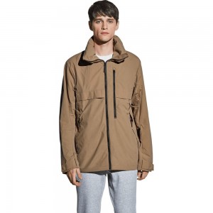 Kurtka wiatroszczelna Męskie Jack Wolfskin Luxor Brązowe | MH1360954