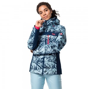 Kurtki Narciarskie Damskie Jack Wolfskin Panorama Peak Niebieskie | UH9762503