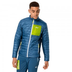 Kurtki Ocieplane Męskie Jack Wolfskin Routeburn Indygo Niebieskie | SU6143295