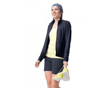 Kurtki Polarowe Damskie Jack Wolfskin Jwp Dynamic Niebieskie | UP0836795