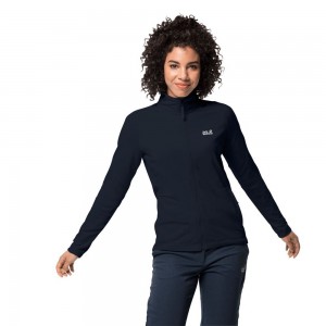 Kurtki Polarowe Damskie Jack Wolfskin Jwp Midlayer Niebieskie | SI7381460