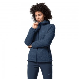 Kurtki Polarowe Damskie Jack Wolfskin Lakeland Ciemny Indygo | DS4601957