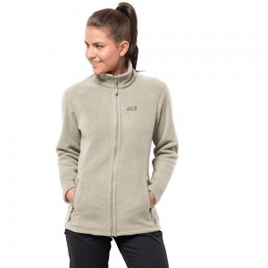 Kurtki Polarowe Damskie Jack Wolfskin Midnight Moon Białe | QJ1074325