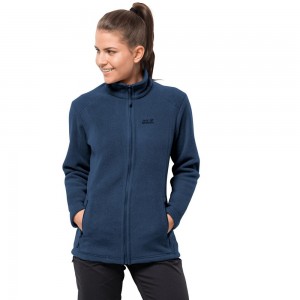 Kurtki Polarowe Damskie Jack Wolfskin Midnight Moon Ciemny Indygo | BT0916278