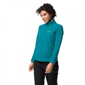 Kurtki Polarowe Damskie Jack Wolfskin W Moonrise Ciemny Niebieskie | EH4650192