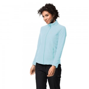 Kurtki Polarowe Damskie Jack Wolfskin W Moonrise Niebieskie | EQ0726589