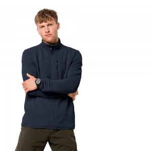 Kurtki Polarowe Męskie Jack Wolfskin Modesto Niebieskie | UW5186437