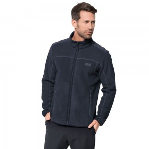 Kurtki Polarowe Męskie Jack Wolfskin Moonshine Altis Niebieskie | ZN8417326