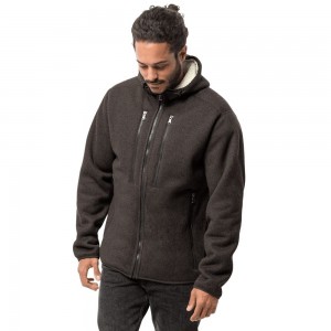 Kurtki Polarowe Męskie Jack Wolfskin Robson Szare Brązowe | WS7869301