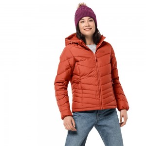 Kurtki Zimowe Damskie Jack Wolfskin Selenium Pomarańczowe | NB7598302