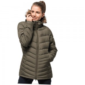 Kurtki Zimowe Damskie Jack Wolfskin Selenium Bay Szare | HL1845073