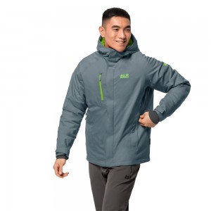 Kurtki Zimowe Męskie Jack Wolfskin Troposphere Szare | DB4890625