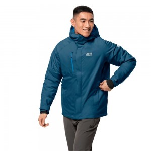 Kurtki Zimowe Męskie Jack Wolfskin Troposphere Ciemny | AN0498315