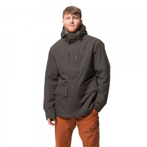 Kurtki Zimowe Męskie Jack Wolfskin West Szare Brązowe | LH9178523