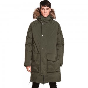 Parka Hardshell Męskie Jack Wolfskin Osaka Zielone Jasny Zielone | KC4023159