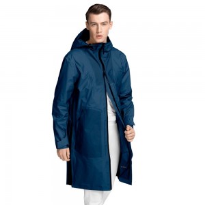 Płaszcz Hardshell Męskie Jack Wolfskin The Rain Granatowe Niebieskie | BY3420571
