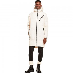Płaszcz Hardshell Męskie Jack Wolfskin Tokyo Białe | LT1843096