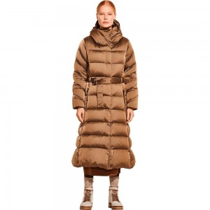 Płaszcze Puchowe Damskie Jack Wolfskin Upper East Brązowe | QI9835704