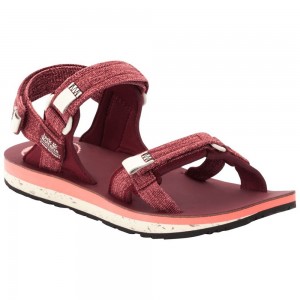 Sandały Damskie Jack Wolfskin Outfresh Deluxe Czerwone | GL4370598