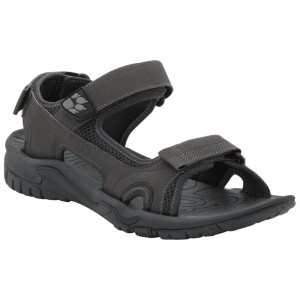 Sandały Męskie Jack Wolfskin Lakewood Cruise Czarne | RE0169542