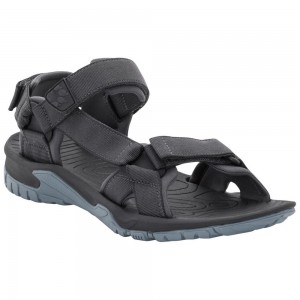 Sandały Męskie Jack Wolfskin Lakewood Ride Anthracite | QN7208143