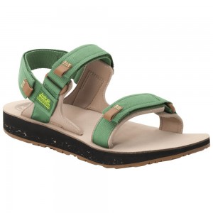 Sandały Męskie Jack Wolfskin Outfresh Deluxe Green/Brown | XT3186274