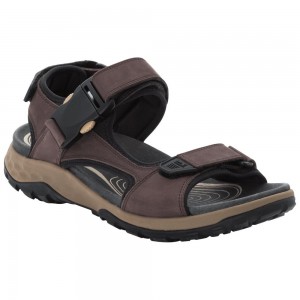 Sandały Męskie Jack Wolfskin Rocky Path Lt Ciemny | DH4782613