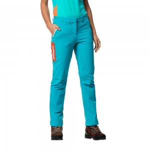Softshell Trousers Damskie Jack Wolfskin Overland Ii Ciemny Niebieskie | OV7564283