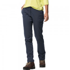 Softshell Trousers Damskie Jack Wolfskin Jwp Winter Niebieskie | GL7932406