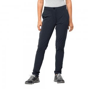 Softshell Trousers Damskie Jack Wolfskin Jwp Niebieskie | WB2960473