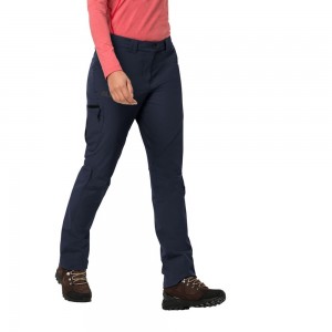 Softshell Trousers Damskie Jack Wolfskin Chilly Track Xt Niebieskie | AW6542091