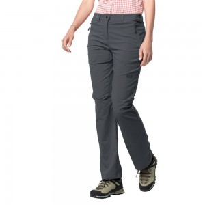 Softshell Trousers Damskie Jack Wolfskin Activate Light Ciemny | BG6417085