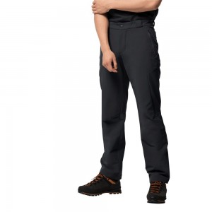 Softshell Trousers Męskie Jack Wolfskin Activate Thermic Czarne | FL6498517