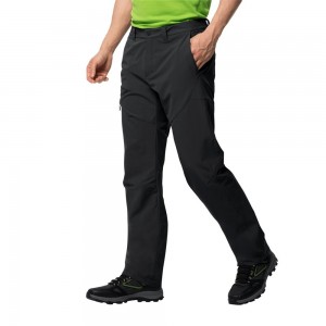 Softshell Trousers Męskie Jack Wolfskin Chilly Track Xt Czarne | EL8702391