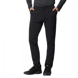 Softshell Trousers Męskie Jack Wolfskin Jwp Czarne | HZ6475981
