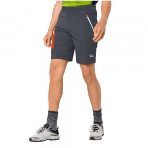 Softshell Trousers Męskie Jack Wolfskin Overland Anthracite | SE0947631