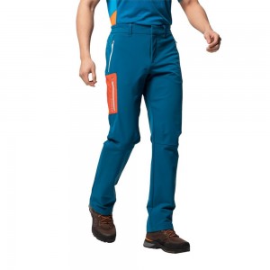Softshell Trousers Męskie Jack Wolfskin Overland Ii Ciemny | VE0462398