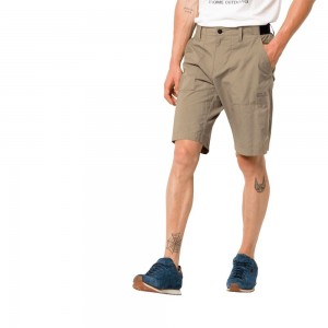 Spodenki Męskie Jack Wolfskin Tanami Zielone | NG7140639