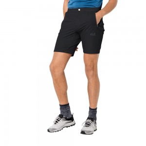 Spodenki Męskie Jack Wolfskin Trail Czarne | GB4203578