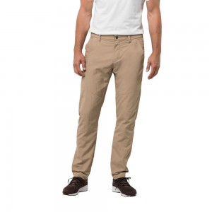 Spodnie Codzienne Męskie Jack Wolfskin Desert Valleyen Czarne | LS7932408