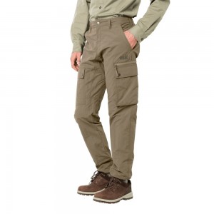 Spodnie Codzienne Męskie Jack Wolfskin Lakeside Ciemny Niebieskie | KR0731649