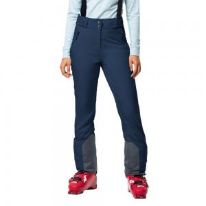 Spodnie Narciarskie Damskie Jack Wolfskin Great Snow Ciemny Indygo | FI4076319