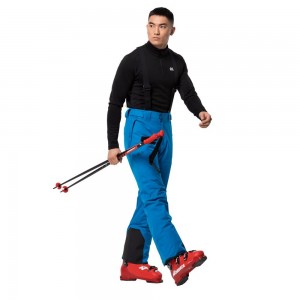 Spodnie Narciarskie Męskie Jack Wolfskin Great Snow Niebieskie | TE2169047
