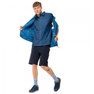 Zworki Męskie Jack Wolfskin Jwp Indygo Niebieskie | RY0493825