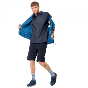 Zworki Męskie Jack Wolfskin Jwp Niebieskie | ML5963127